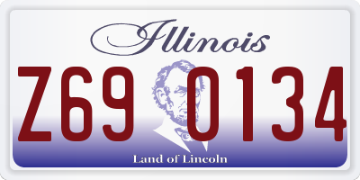 IL license plate Z690134