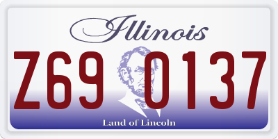IL license plate Z690137