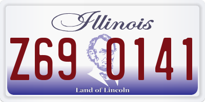 IL license plate Z690141