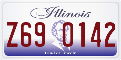 IL license plate Z690142