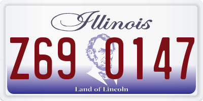 IL license plate Z690147