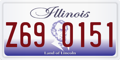 IL license plate Z690151