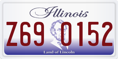 IL license plate Z690152