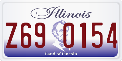IL license plate Z690154