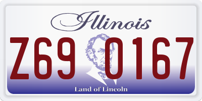 IL license plate Z690167