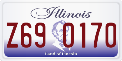 IL license plate Z690170