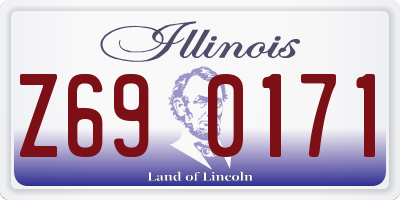 IL license plate Z690171