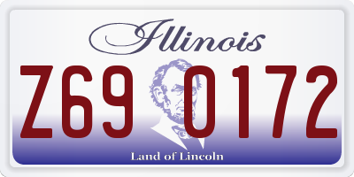 IL license plate Z690172