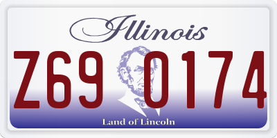 IL license plate Z690174