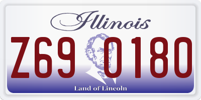 IL license plate Z690180