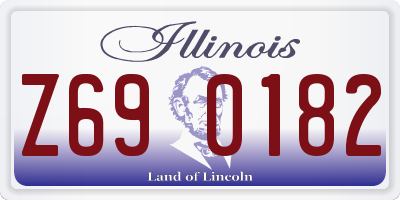 IL license plate Z690182