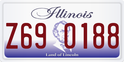 IL license plate Z690188