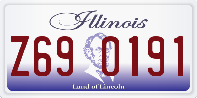 IL license plate Z690191