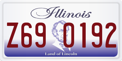 IL license plate Z690192