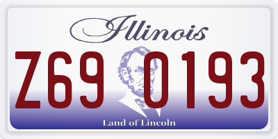 IL license plate Z690193