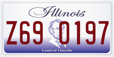 IL license plate Z690197