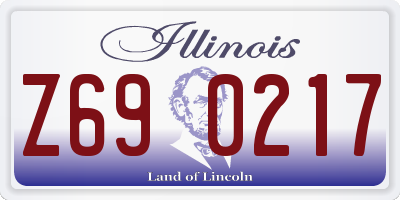 IL license plate Z690217