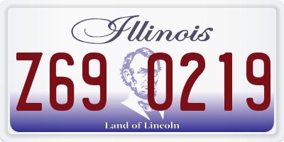 IL license plate Z690219