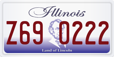 IL license plate Z690222
