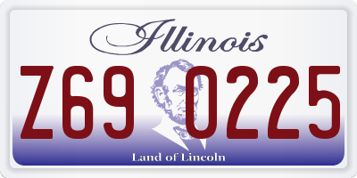 IL license plate Z690225