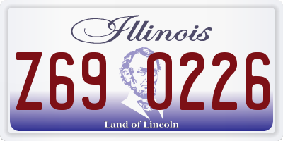 IL license plate Z690226