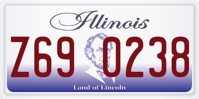 IL license plate Z690238