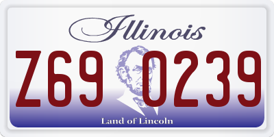 IL license plate Z690239