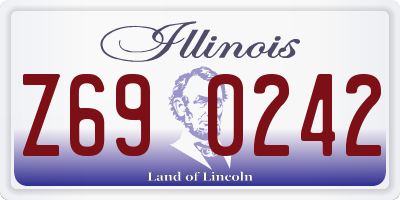 IL license plate Z690242