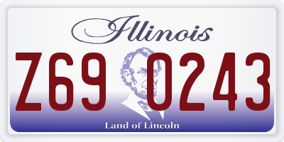 IL license plate Z690243