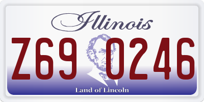 IL license plate Z690246