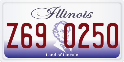 IL license plate Z690250