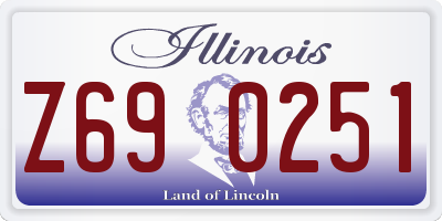 IL license plate Z690251