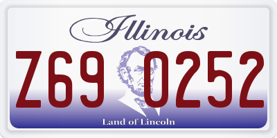 IL license plate Z690252