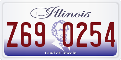 IL license plate Z690254