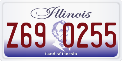 IL license plate Z690255