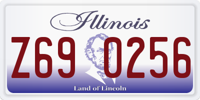 IL license plate Z690256