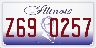 IL license plate Z690257