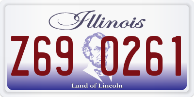 IL license plate Z690261
