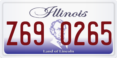 IL license plate Z690265