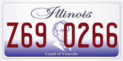 IL license plate Z690266