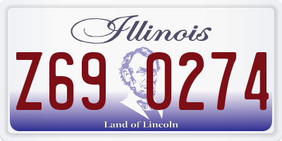 IL license plate Z690274