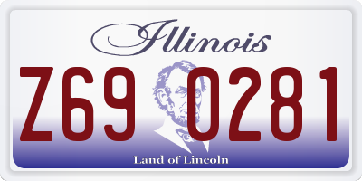 IL license plate Z690281
