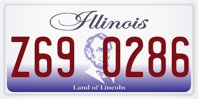 IL license plate Z690286
