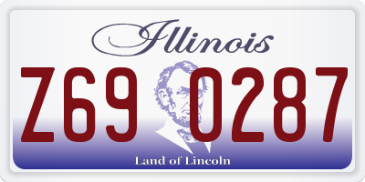 IL license plate Z690287