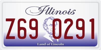IL license plate Z690291
