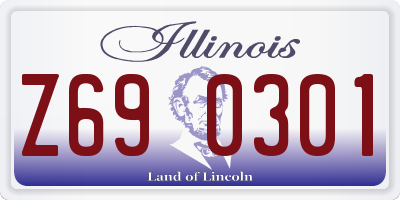 IL license plate Z690301