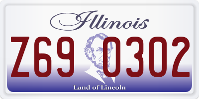 IL license plate Z690302