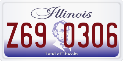 IL license plate Z690306
