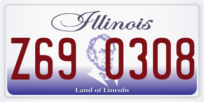 IL license plate Z690308