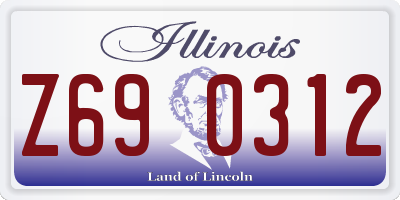 IL license plate Z690312